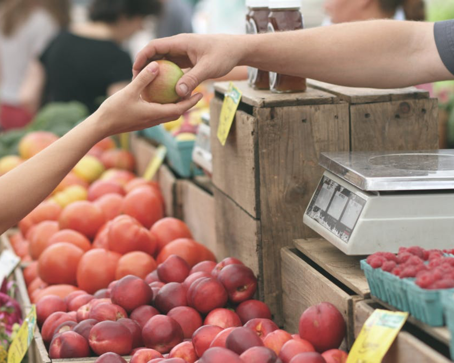 Faire courses au marché